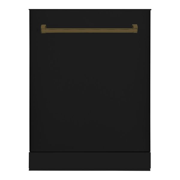 24-Inch Dishwasher with Stainless Steel Metal Spray Arms (not plastic), in the color GB with BOLD Bronze handle