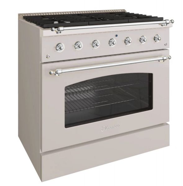 36-inch, Hallman Classico Series Freestanding All Gas Range - NG, Stainless-steel